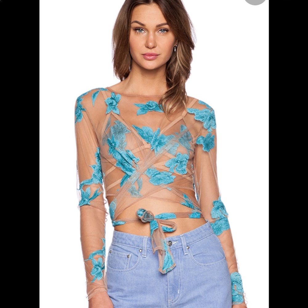 For Love and Lemons Orchid Top NWT